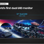 شاشة ألعاب سامسونج أوديسي نيو G9 G95NC منحنية فائقة الاتساع بحجم 57 بوصة (دقة Dual UHD - تقنية Quantum Mini-LED - تردد 240Hz - استجابة 1ms - انحناء 1000R) thumbnail 5