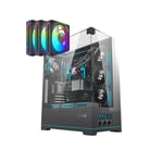 DarkFlash DY450L Pro Mid-Tower ATX Case Black Tempered Glass thumbnail 9