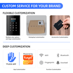 Locstar LS-C91 Smart Door Lock Fingerprint Keypad Tuya App Black thumbnail 5