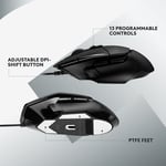 ماوس Logitech G G502 X 25600 DPI سلكي RGB أبيض thumbnail 2