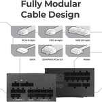 GALAX OMEGA GLX850 850W 80+ Gold Full Modular PCIe 5.0 Power Supply thumbnail 2