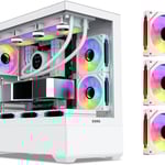 SAMA SV02 Mid-Tower ATX Case White Tempered Glass thumbnail 8