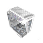 DarkFlash DY470 Mid-Tower ATX Case White Tempered Glass thumbnail 10