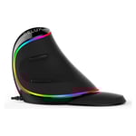 ماوس Delux M618 Plus عمودي لاسلكي مريح - أسود thumbnail 3