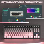 كيبورد Attack Shark X87 TKL 80% Hot-Swappable Tri-Mode Wireless RGB أسود thumbnail 4