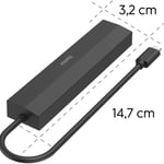 محول Hama 6-Port USB-C Hub بـ 3x USB-A و HDMI 4K و Gigabit Ethernet thumbnail 3
