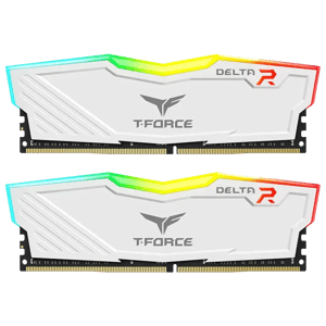 T-Force Delta RGB DDR4 64GB (2x32GB) 3600MHz White Memory