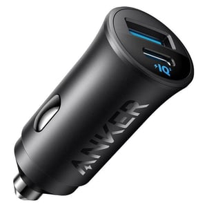 شاحن Anker PowerDrive III Duo 30W USB-C للسيارة