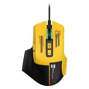 R8 1639 Wired Mouse 3600 DPI Black/Yellow