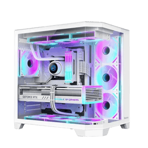 Huntkey Snowstorm Max S970 Mid-Tower Case White ARGB