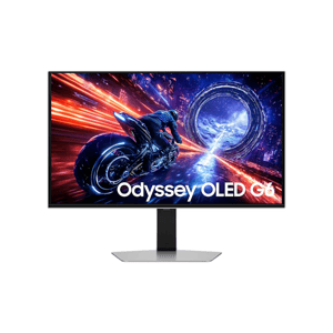 شاشة Samsung Odyssey G6 27″ 2560x1440 500Hz QD-OLED أبيض