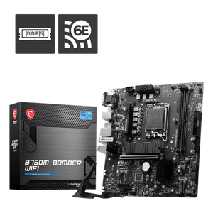 لوحة أم MSI Bomber B760 Micro-ATX LGA1700 DDR5