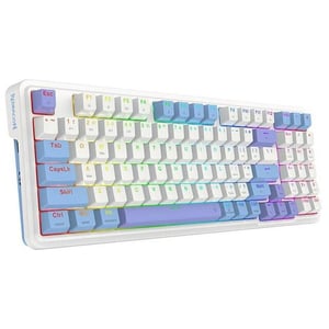 كيبورد Redragon K664 Gloria 96-percent ميكانيكي لاسلكي RGB أبيض
