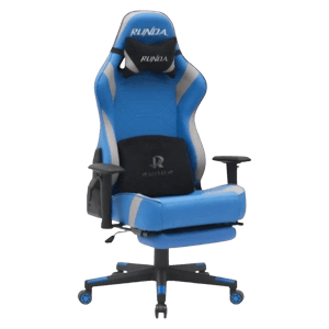 Runda 1009 Gaming Chair Blue Grey Ergonomic