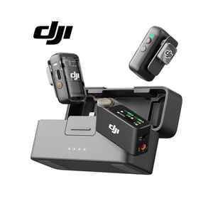 مايك DJI Mic 2 لاسلكي لافالير 2 TX 1 RX مع علبة شحن