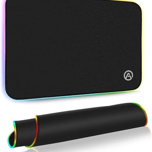 ARESGAME RGB Soft Gaming Mouse Pad 350x250x4 mm Black