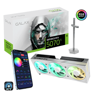 كارت شاشة Galax EX Gamer GeForce RTX 5070 Ti 16GB GDDR7 White OC Edition