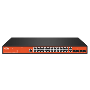 Wi-Tek Cloud Managed Switch WI-PCMS328GF 24-Port 370W PoE+