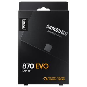 هارد داخلي سامسونج 870 EVO بسعة 250 جيجابايت SATA III مقاس 2.5 بوصة