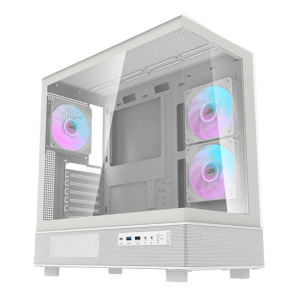DarkFlash DPX90 Mid-Tower ATX Case White Tempered Glass