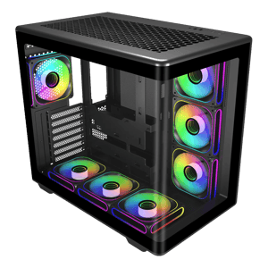 Cooler Master Elite 600 Mid-Tower ATX Case Black Tempered Glass