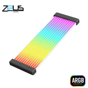 كيبل Zeus ZX-Series ممدد طاقة ARGB 235cm أسود