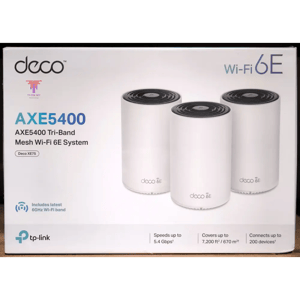 TP-Link Deco XE75 AXE5400 3-Pack Tri-Band WiFi 6E Mesh System