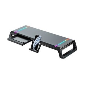 Raptor T1 Laptop Stand with RGB, 4x USB 2.0, 30kg Support White