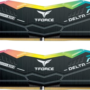 TEAMGROUP T-FORCE DELTA RGB DDR5 32GB (2x16GB) 5600MHz CL36 Desktop Memory Black