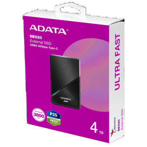 ADATA SE920 4TB USB4 External SSD