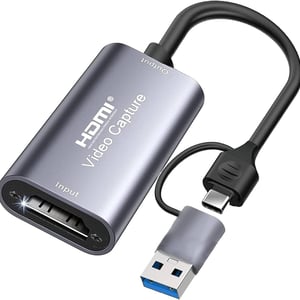 AIRSKY U9839 2-in-1 USB 3.0 & USB-C to HDMI Video Capture Card (1080P 60FPS / 4K Input)