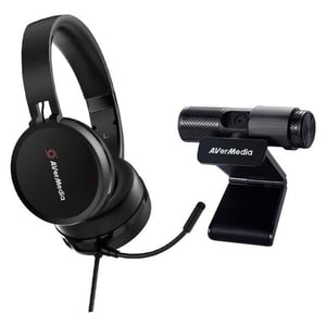 AVerMedia BO317 1080p Webcam and Headset USB 2.0