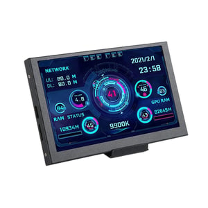 شاشة Temp Monitor 5″ 800x480 25Hz IPS USB Type-C أسود