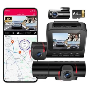 Lingdu V630 3-Channel 4K Dashcam