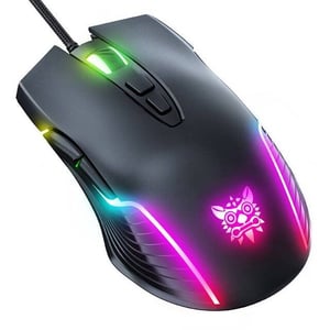 ماوس Onikuma CW905 6400 DPI سلكي RGB أسود