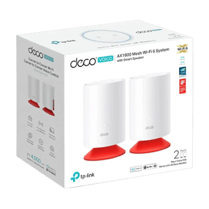 TP-Link Deco Voice X20 AX1800 2-Pack Mesh Wi-Fi 6 Dual-Band System