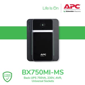 يو بي إس APC Back-UPS 750VA 410W أوفلاين 4 منافذ IEC
