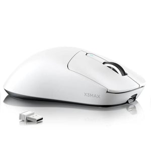 ماوس Attack Shark X3MAX 42000 DPI Dual Mode 2.4G Bluetooth أبيض