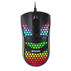 Jeqang G102 Gaming Mouse 1600 DPI Wired RGB Black