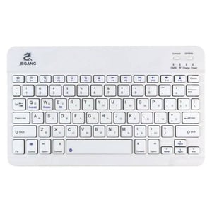 Jeqang 60% Scissor Bluetooth Keyboard White