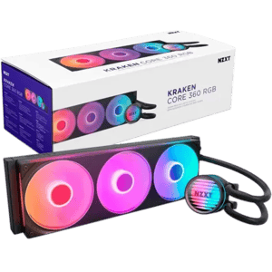NZXT Kraken Core 360mm AIO Liquid Cooler RGB Black