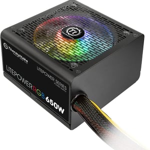 باور سبلاي Thermaltake Litepower RGB 650W 80+ Bronze غير مودولار أسود
