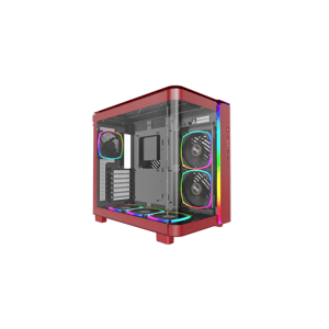 كيس Montech King 95 Pro Mid-Tower ATX أحمر