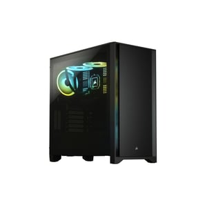 كيس Corsair iCUE 4000D Mid-Tower Black Tempered Glass RGB