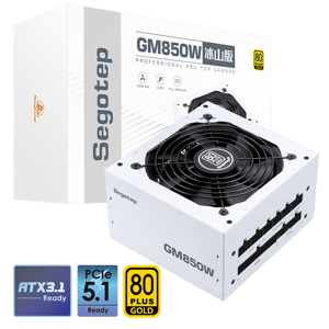 Segotep GM850W 850W 80+ Gold Fully Modular ATX 3.1 PSU White