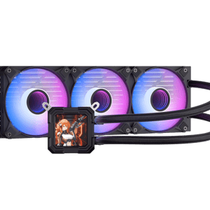 DarkFlash Wave DV360S 360mm AIO Liquid Cooler with LCD Screen Black