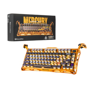 كيبورد GravaStar Mercury K1 Pro 75% Linear Tri-Mode RGB Special Edition Yellow