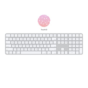 Apple Magic Keyboard Full-Size Bluetooth with Touch ID Numeric Keypad White