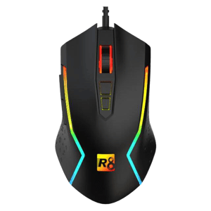R8 G203 Wired Gaming Mouse 8000 DPI RGB Black