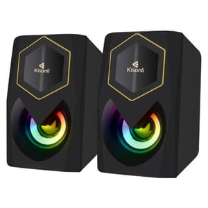 سبيكر Kisonli L-1020 2.0 قناة 6W USB أسود